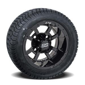 Set of (4) 10 inch GTW&reg; Storm Trooper Wheels on Lo-Pro Street Tires