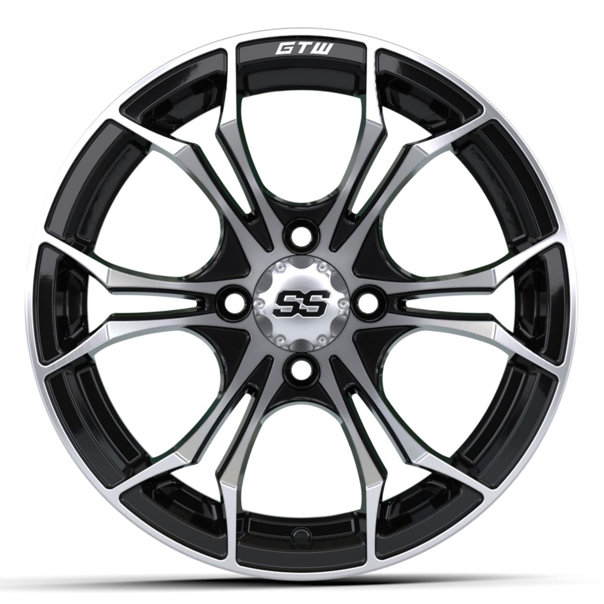 14&Prime; GTW&reg; Spyder Black with Machined Accents Wheel