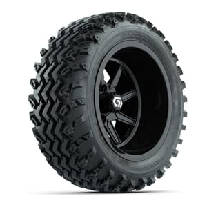 GTW&reg; Reaper Gloss Black 14 in Wheels with 23X10-R14 Rogue All-Terrain Tires - Full Set