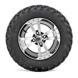 GTW Storm Trooper Black and Machined Wheels with 22in Sahara Classic A-T - 12 Inch
