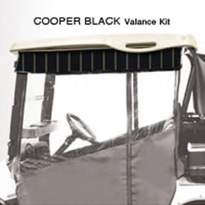 RedDot Chameleon Valance With Cooper Black Sunbrella Fabric For Yamaha Drive2 (Years 2017-Up)