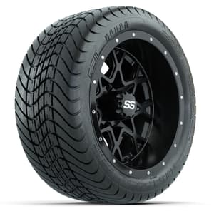 Set of (4) 12 in GTW Vortex Wheels with 215/35-12 GTW Mamba Street Tires