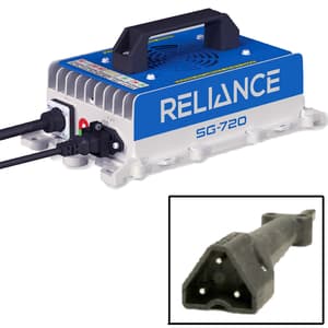 RELIANCE&#8482; EZGO RXV/TXT/Express SG-720 High Frequency Industrial Charger - 48v 3-Pin Paddle