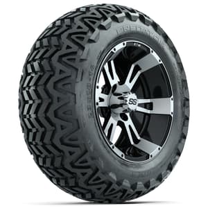 Set of (4) 14 in GTW Yellow Jacket Wheels with 23x10-14 GTW Predator All-Terrain Tires