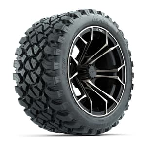 GTW Spyder Bronze/Matte Black 14 in Wheels with 23x10-14 GTW Nomad All-Terrain Tires – Full Set