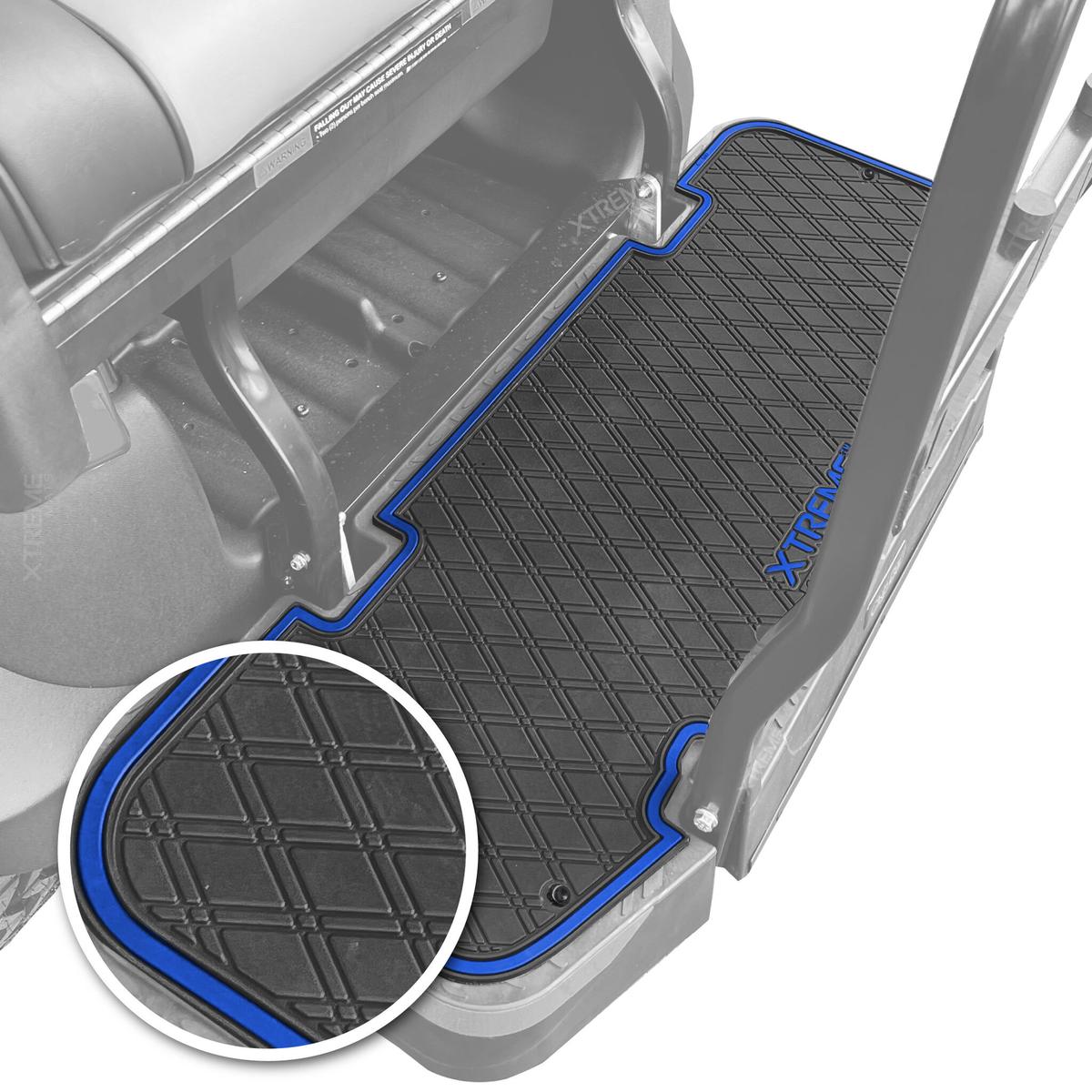 Xtreme Rear Floor Mat for DoubleTake Max5 & Max 6 Rear Seat Kit  - Black/Blue
