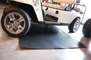 4' X 8' Black Ribbed Garage Mat (Universal Fit)