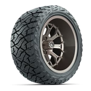 GTW&reg; Assault Matte Bronze 15 in Wheels with 23X10-R15 Maverick Steel Belted Radial All-Terrain Tires - Full Set