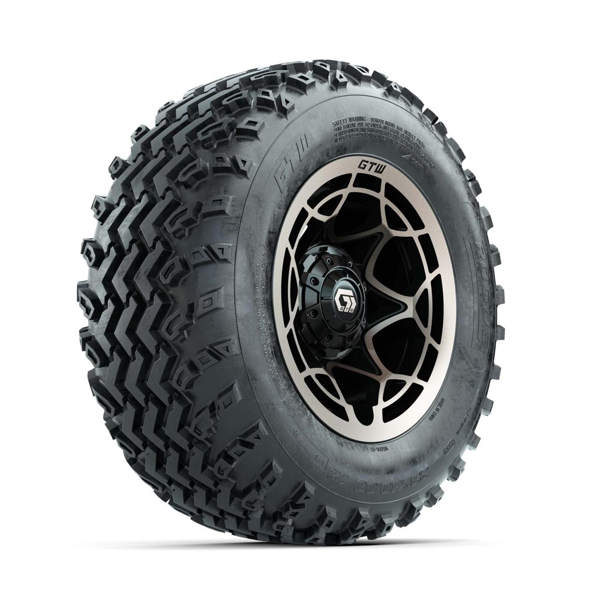 GTW&reg; Nexus Black/Bronze 12 in Wheels with 23X10.00-12 Rogue All-Terrain Tires – Full Set