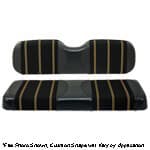 Red Dot Cooper Black Harmony Seat Covers for Select EZGO Models
