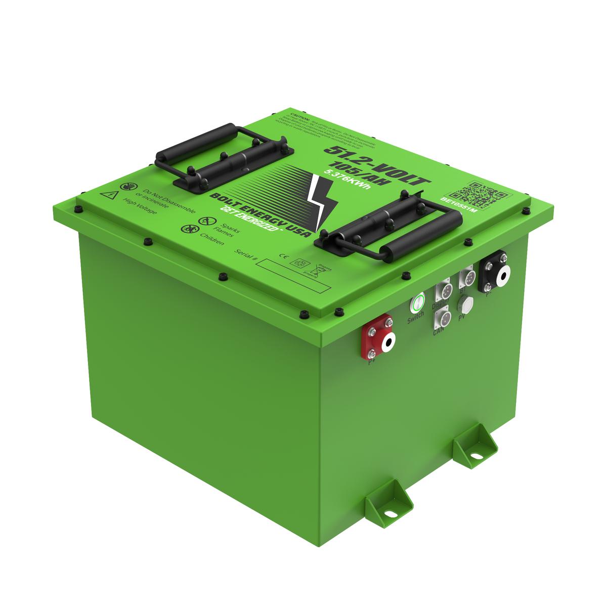 Bolt Energy 51V 105AH Professional Square Accessory Battery Kit