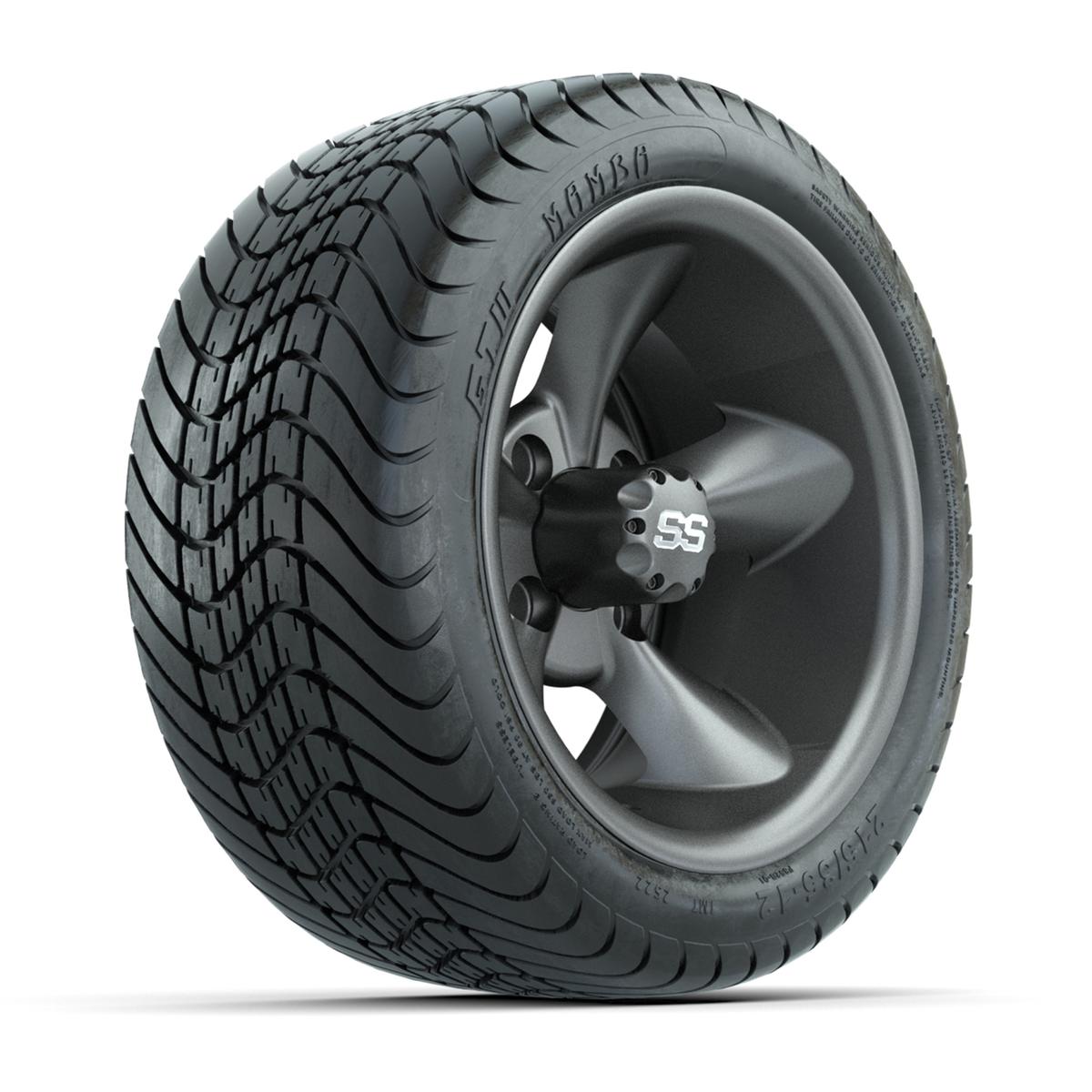 Set of (4) 12 in GTW Godfather Wheels with 215/35-12 GTW Mamba Street Tires