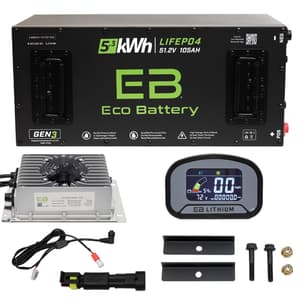 ICON EV 2017-2021 Eco Lithium 51v 105Ah GEN3 "Toyota MCU" Battery Bundle - Skinny