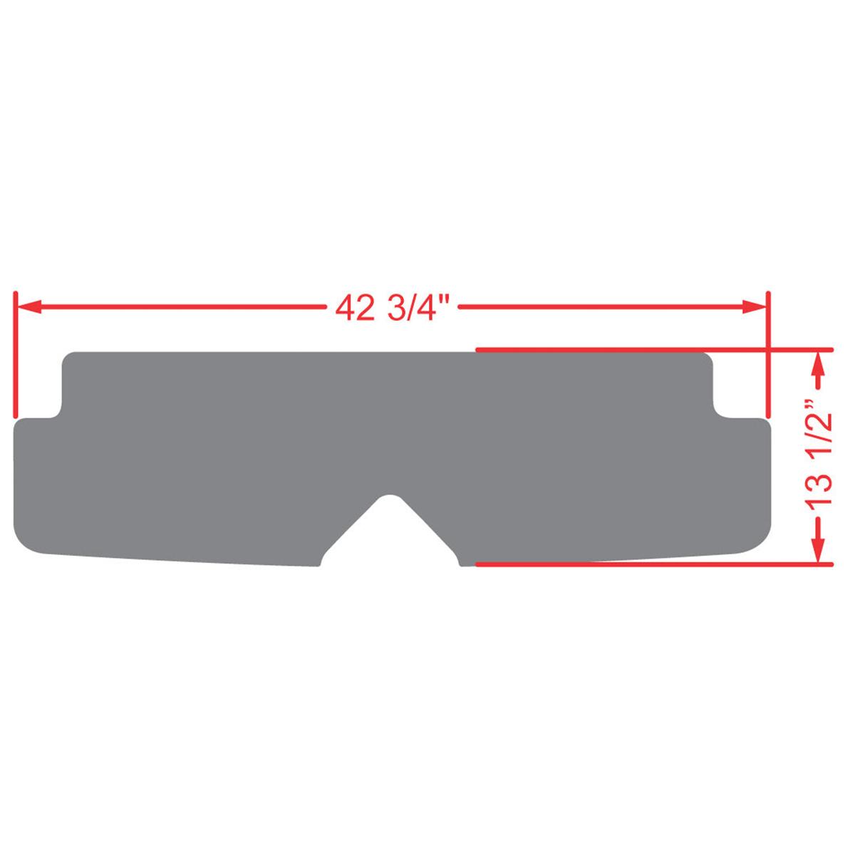 Xtreme Rear Floor Mat for ICON I40, i60 Rear Seats - Black/Gray