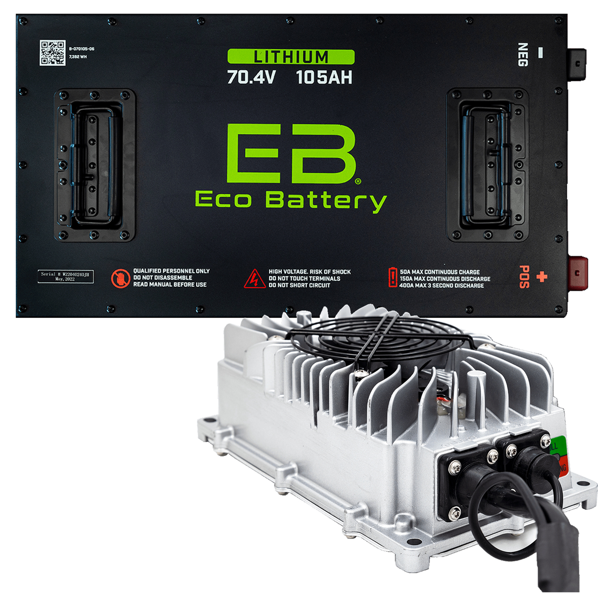 Eco Battery Club Car Precedent Charge Port (Standard)