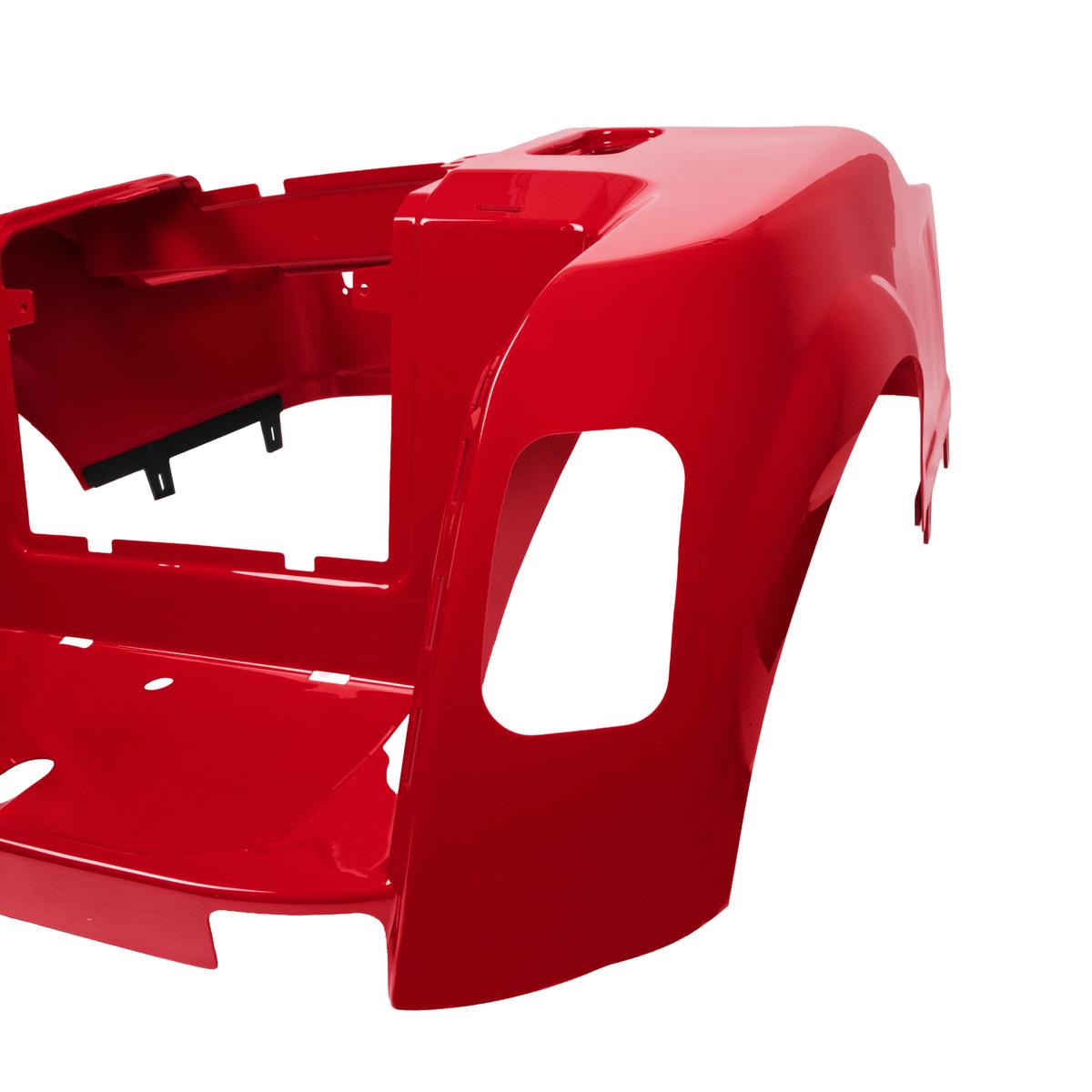 EZGO RXV Racer Red Metallic OEM-Style Front Cowl and Rear Body Kit (Years 2008-2023)