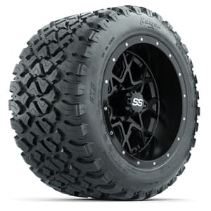 Set of (4) 12 in GTW Vortex Wheels with 20x10-R12 GTW Nomad All-Terrain Tires