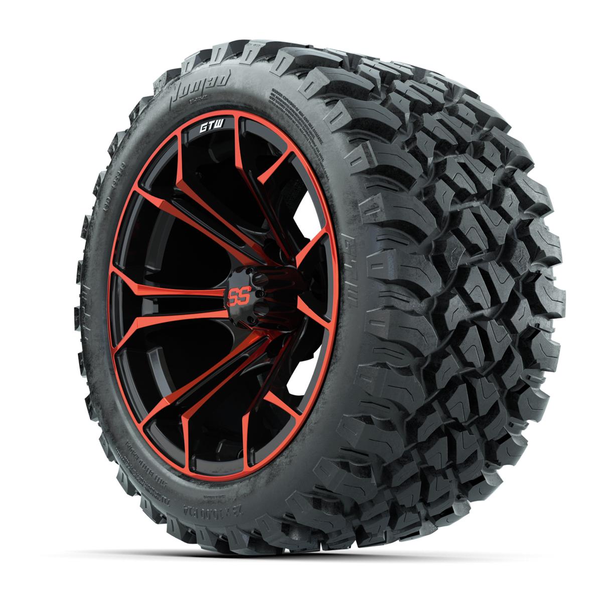 GTW Spyder Red/Black 14 in Wheels with 23x10-14 GTW Nomad All-Terrain Tires – Full Set