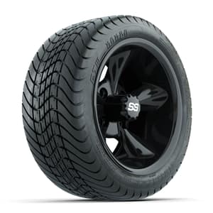 GTW Godfather Black 12 in Wheels with 215/35-12 Mamba Street Tires – Full Set