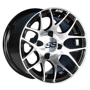 14x7 GTW&reg; Machined/Black Pursuit Wheel