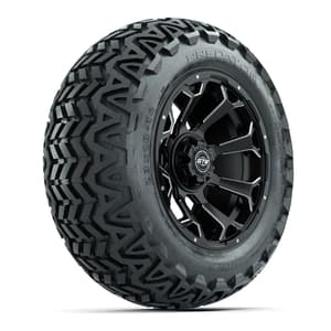 Set of (4) 14 in GTW Raven Wheels with 23x10-14 GTW Predator All-Terrain Tires