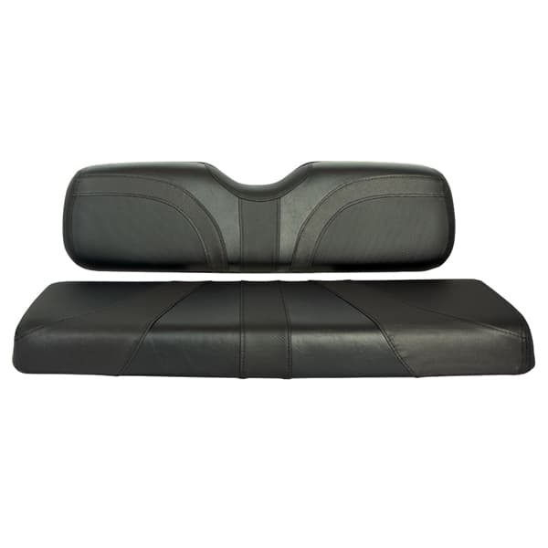 RedDot&reg; Blade Front Seat Covers for Club Car Precedent – Black/Black Trexx/Black Carbon Fiber