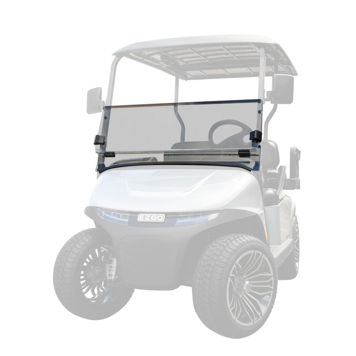 RedDot EZGO RXV Tinted Folding 1/4" Windshield with Rubber Trim (Years 2024-Up)