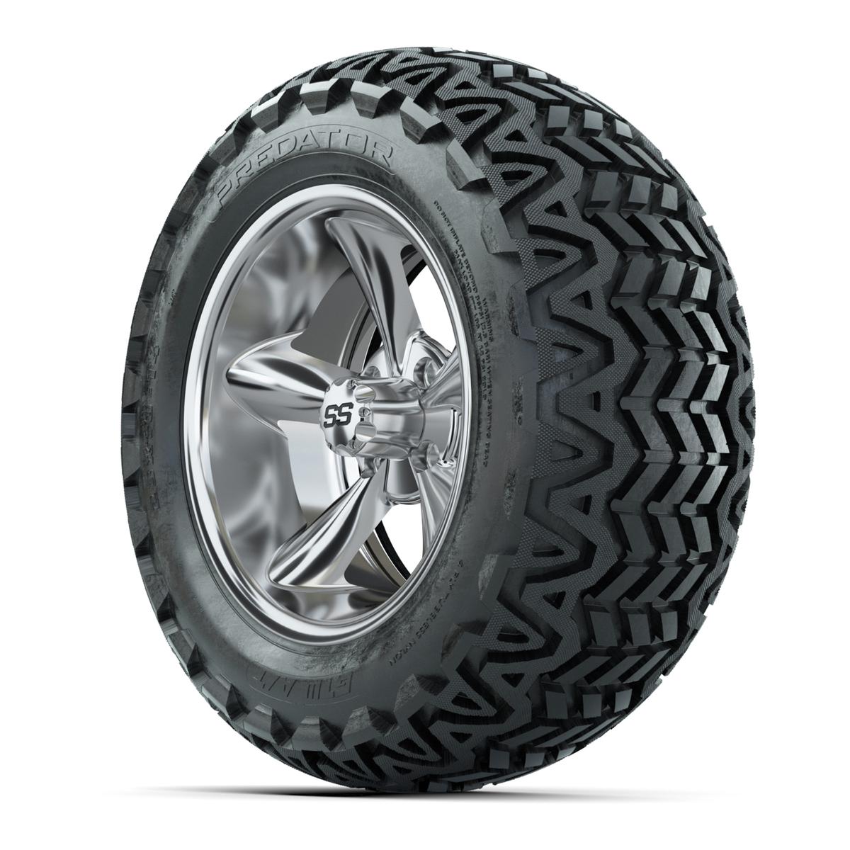 Set of (4) 14 in GTW Godfather Wheels with 23x10-14 GTW Predator All-Terrain Tires