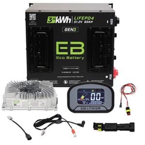 Advanced EV1 2021-2023 Eco Lithium 51v 60Ah GEN3 "AE MCU" Battery Bundle