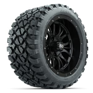 Set of (4) 14 in GTW Diesel Wheels with 23x10-14 GTW Nomad All-Terrain Tires