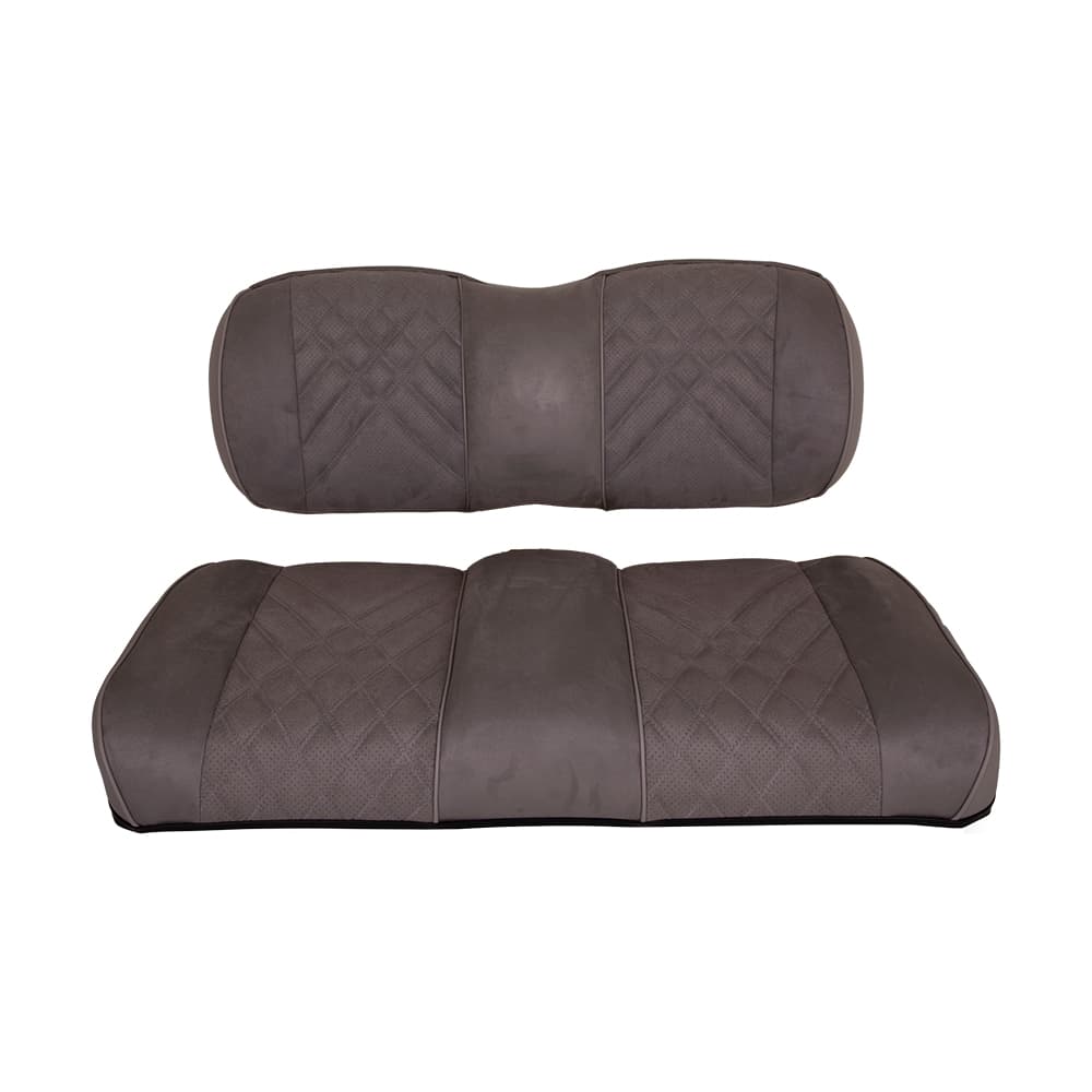 Premium RedDot&reg; Pewter Suede Front Seat Assemblies for EZGO TXT