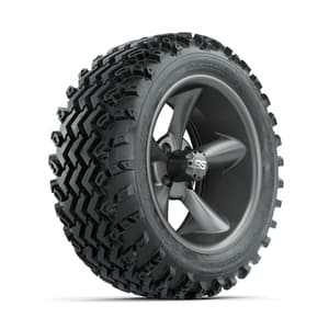GTW Godfather Matte Grey 14 in Wheels with 23x10.00-14 Rogue All Terrain Tires – Full Set