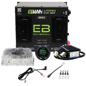 Yamaha G1-G16 Eco Lithium 51V 60Ah GEN3 Battery Bundle - Cube