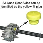 EZGO Gas 4-Cycle Gear Set W/ Dana-Spicer Rear Axle  (Years 1998-Up)