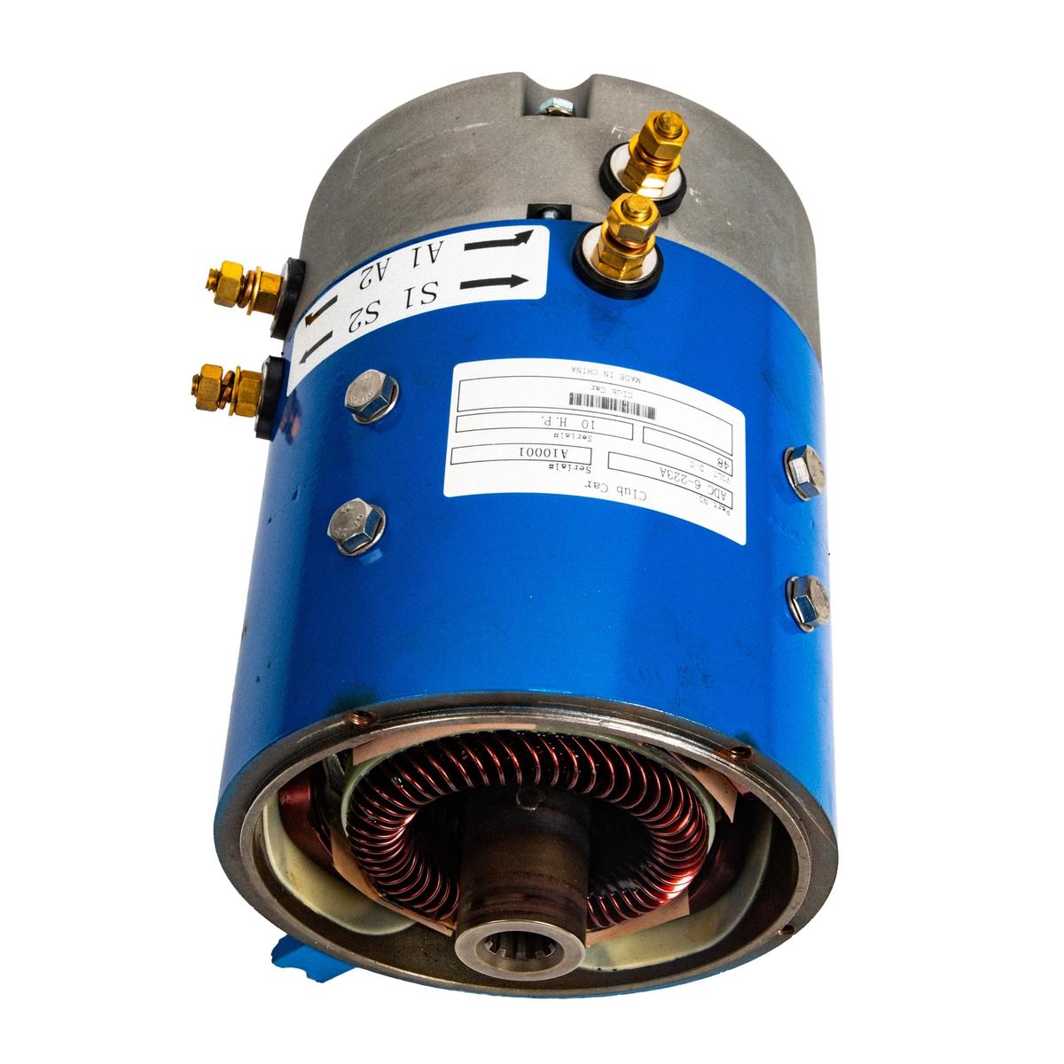 Reliance Club Car Series 36/48V 10 Spline High Speed Motor (Years 1992-Up)