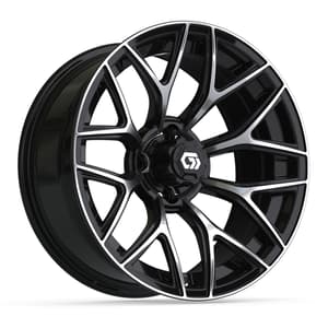 16&Prime; GTW&reg; Monaco Black/Machined Wheel