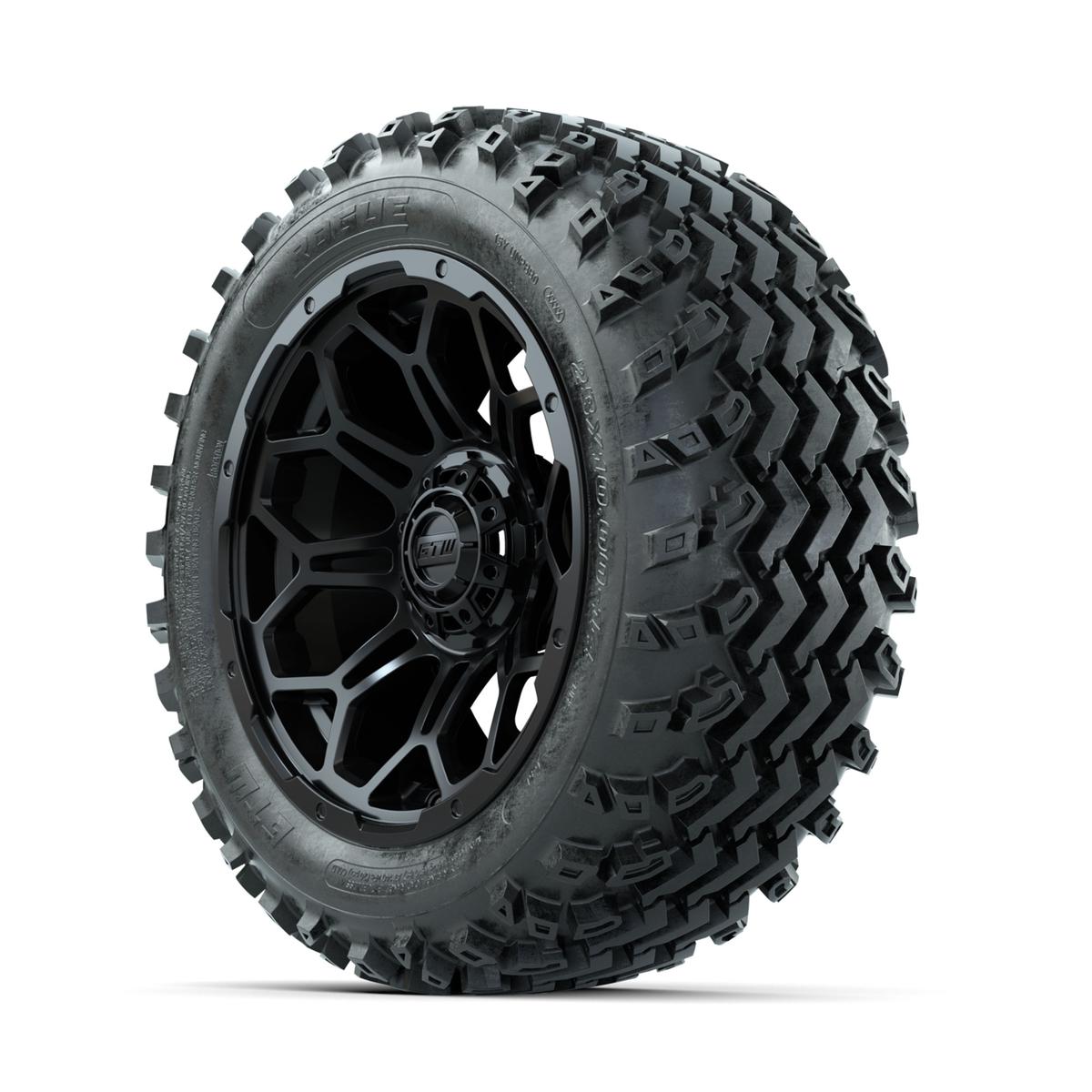GTW Bravo Matte Black 14 in Wheels with 23x10.00-14 Rogue All Terrain Tires – Full Set