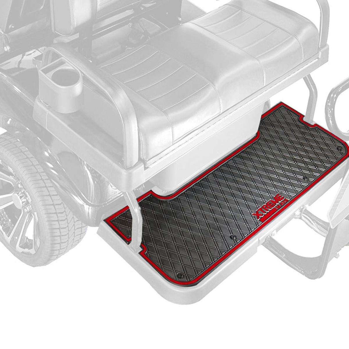 Xtreme Front & Rear Floor Mats for Evolution D5 Ranger & Maverick – Black/Red