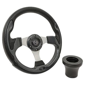 E-Z-GO Carbon Fiber Rally Steering Wheel Kit 94.5-Up