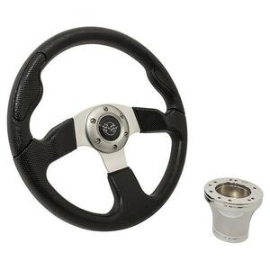 Club Car Precedent Black Sport Steering Wheel Kit