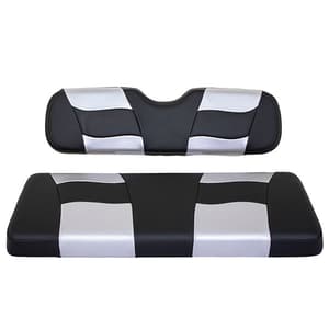 MadJax&reg; Riptide Black Carbon/Silver Carbon Two-Tone Genesis 150 Rear Seat Cushions