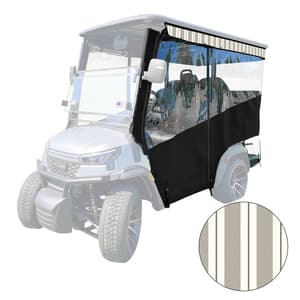 RedDot 4-Passenger Black Track Style Enclosure with Cashmere Valance for ICON i40X (Years 2026-Up)