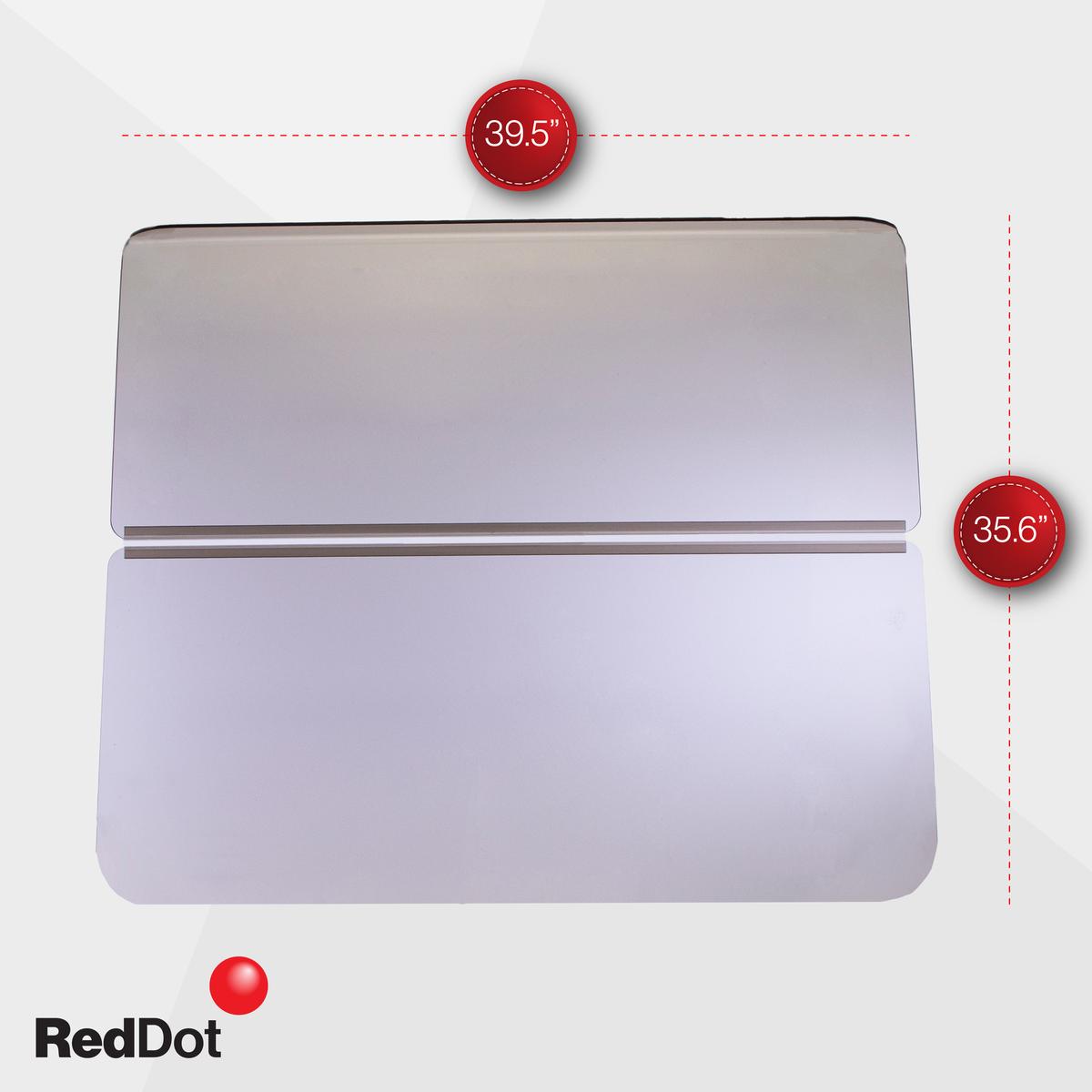 RedDot Club Car Tinted 1/4" Folding Windshield (Years 1982-2000.5)