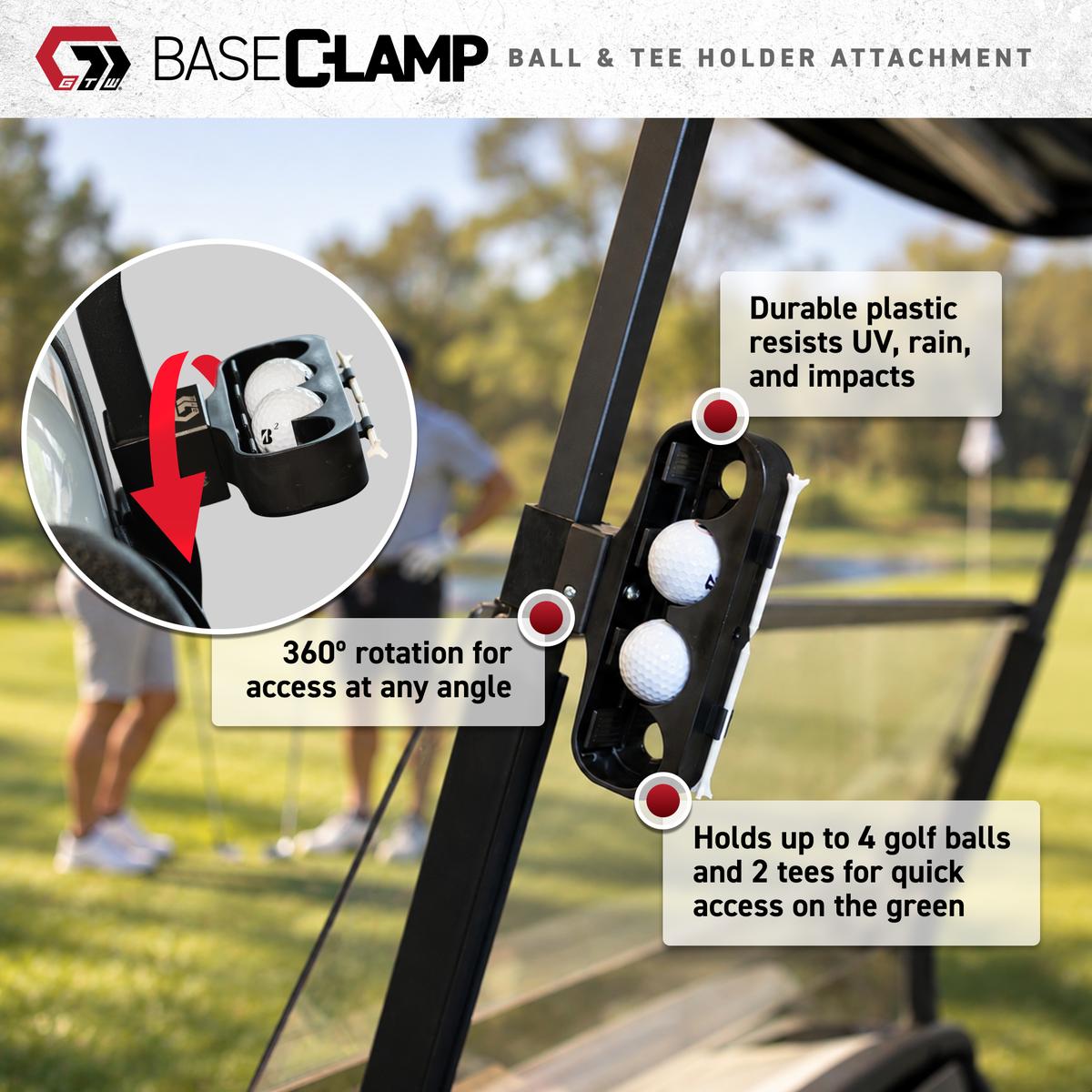 GTW&reg; BaseClamp Mounting Clamp with Ball and Tee Holder (1 Inch)