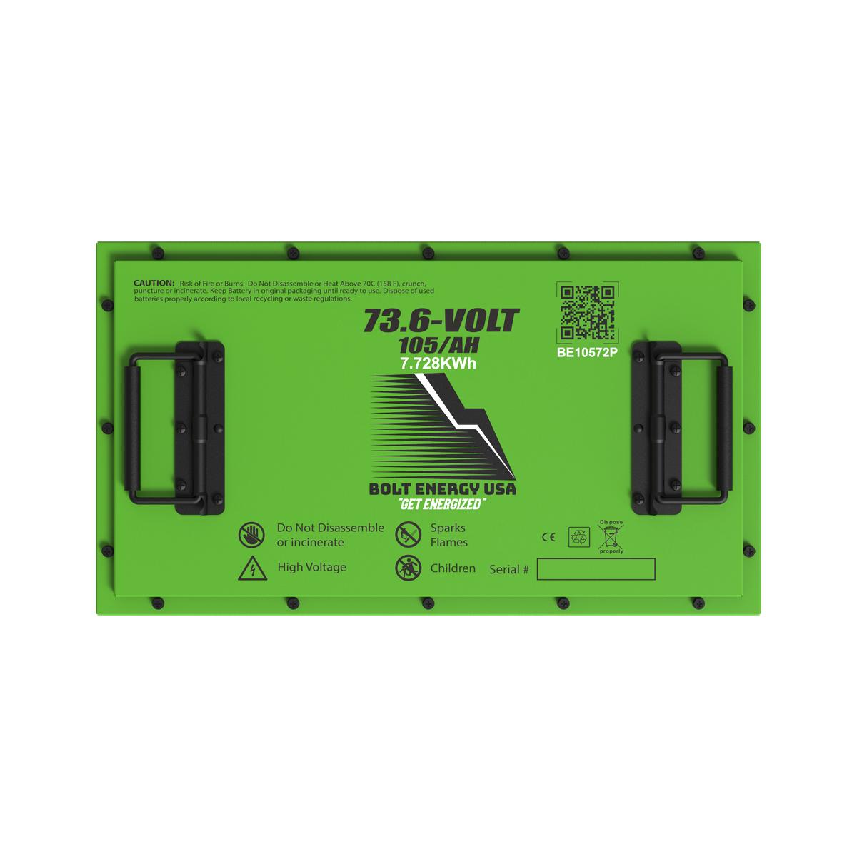 Bolt Energy 74V 105AH Heated Standard Accessory Battery Kit