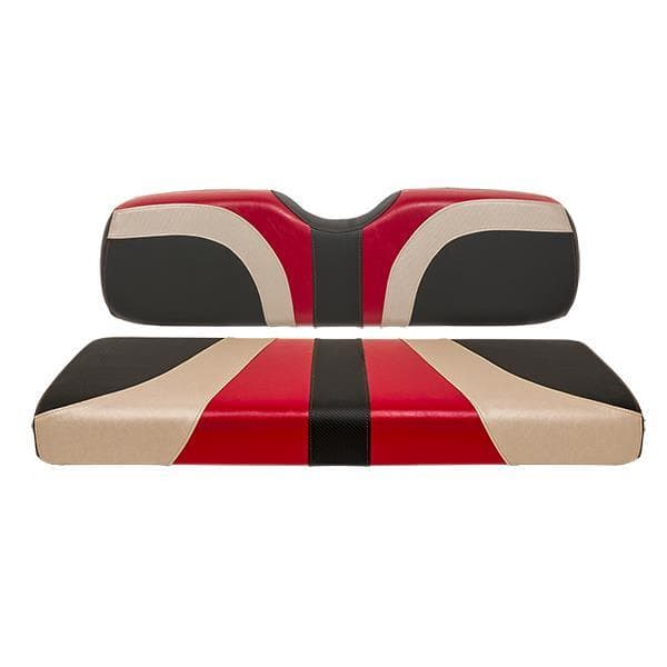 Red Dot Blade Garnet Champagne and Carbon Fiber Rear Seat Cushions - Genesis 250-300 Rear Seats
