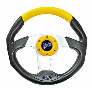 MadJax&reg; Black & Yellow Transformer Steering Wheel
