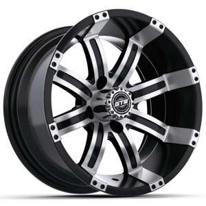 12&Prime; GTW&reg; Tempest Black with Machined Accents Wheel