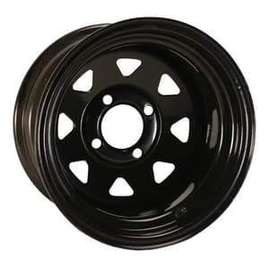 12&Prime; Spoke Glossy Black Steel Wheel (2:5 Offset)
