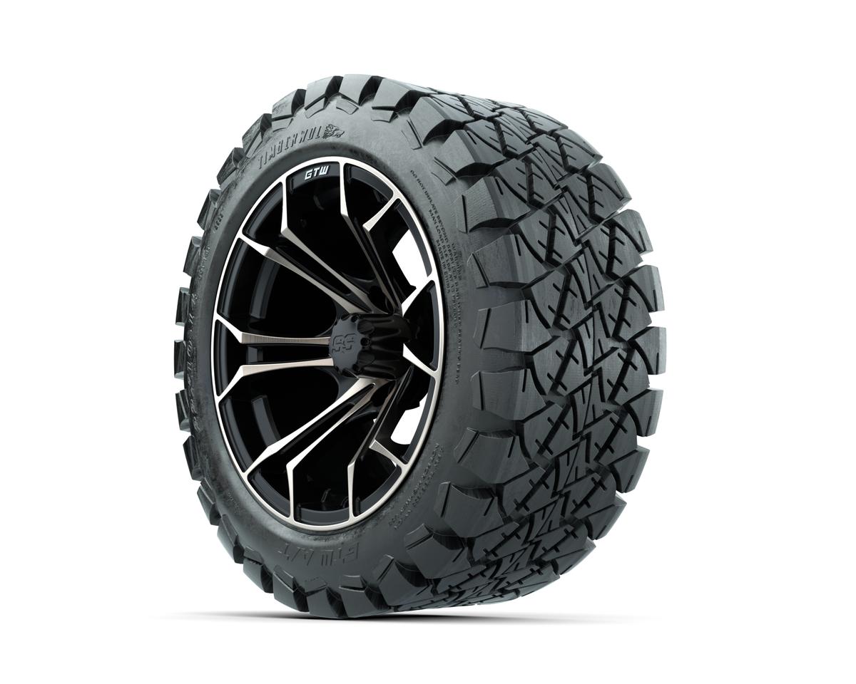 GTW Spyder Bronze/Matte Black 14 in Wheels with 22x10-14 GTW Timberwolf All-Terrain Tires – Full Set